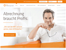 Tablet Screenshot of bfs-abrechnung.de